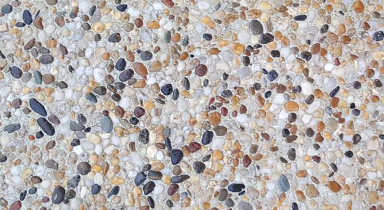 Pebble Seeded Exposed Concrete